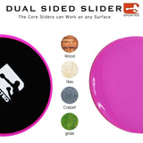Dual Sided Gliding Discs - Core Sliders Foot Sliders Exercise Exercise & Fitness - Tophatter Daily Deals