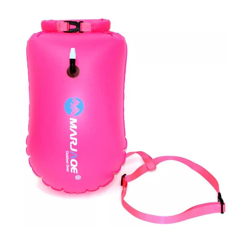 Best Waterproof Bag For Swimming - Inflatable Open Water Swim Buoy Air Bag Device Pool Buoy Tow Float Bag Swimming Pink B Swimming - Tophatter Daily Deals