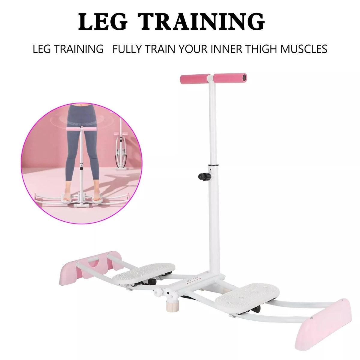 Leg Master Slim - Leg Exerciser Home Workout Compact Folding Thigh Glutes Stomach AB Pelvic Floor Pink Exercise & Fitness - Tophatter Daily Deals