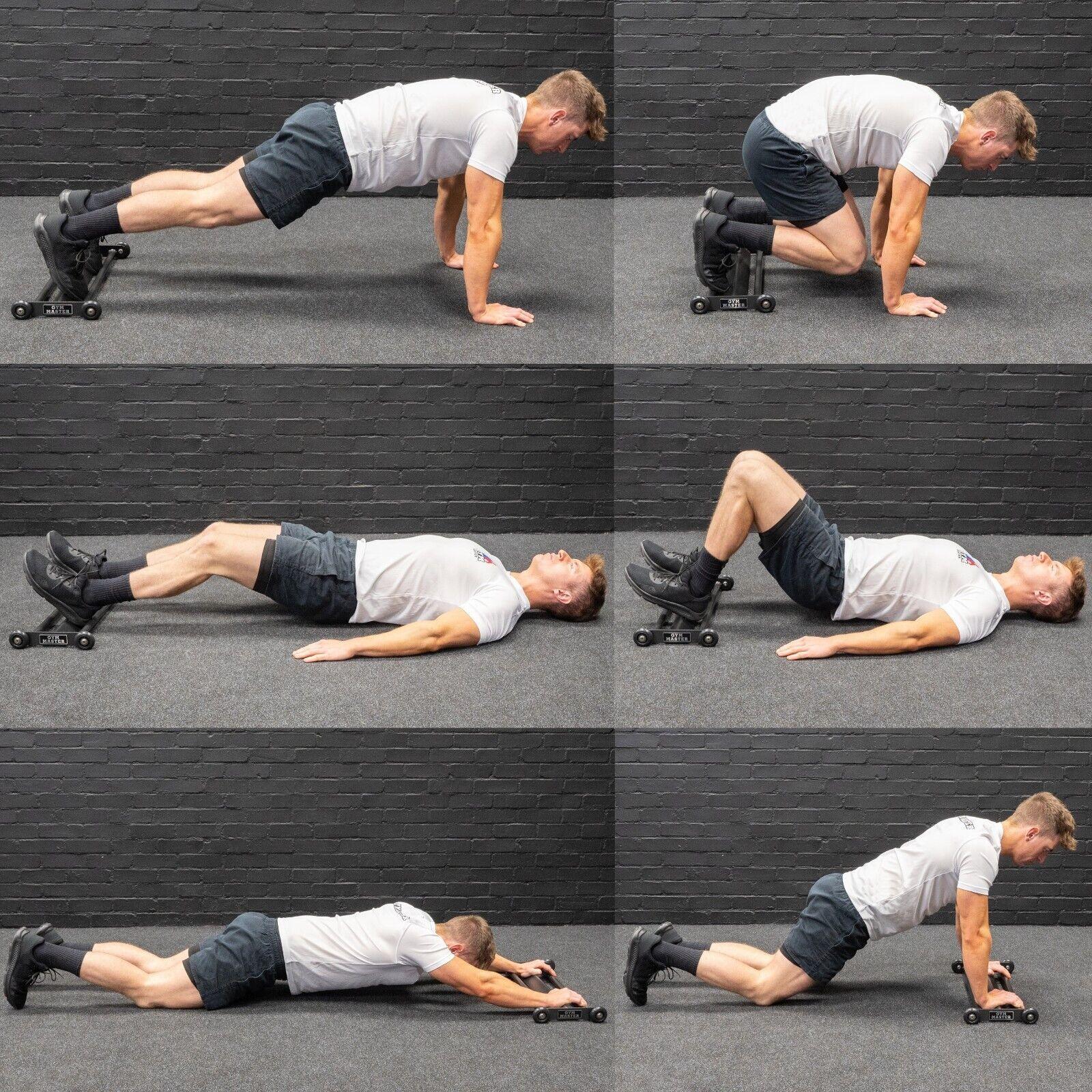 Glute Ham Roller - Ab Slider Roller Core Workout Home Gym Hamstring Developer Exercise & Fitness - Tophatter Daily Deals