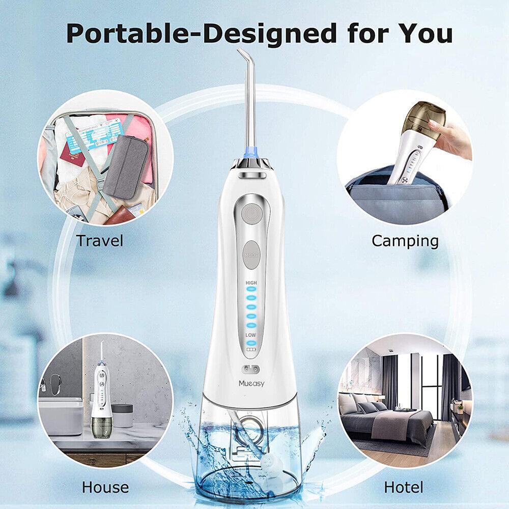 Waterpik Cordless Water Flosser - Cordless Water Flosser Dental Oral Irrigator for Teeth Cleaner 8 Jet Tips Dental Tools - Tophatter Daily Deals