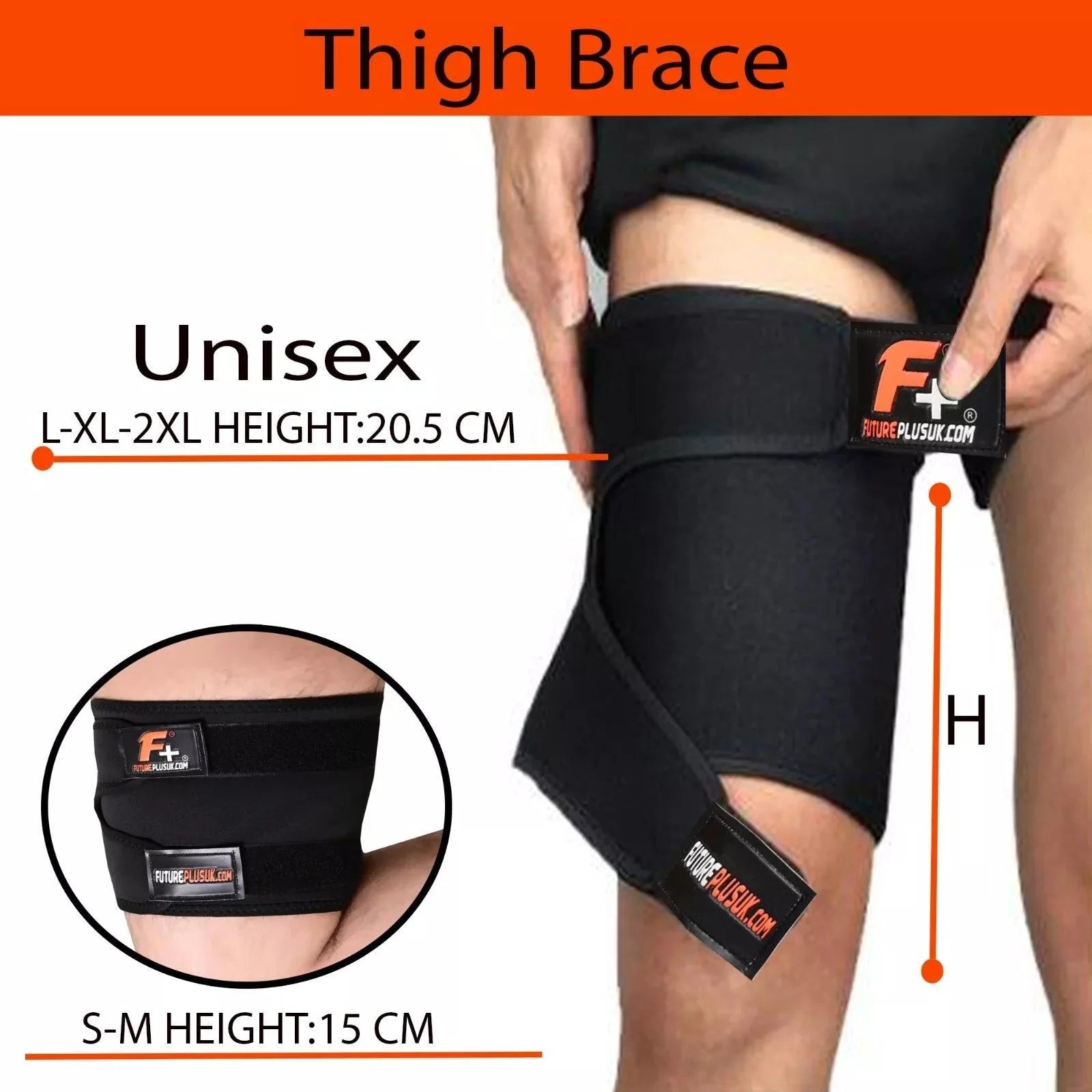 Compression Bands for Thighs - Leg Pain Relief Thigh Support Brace For Groin Hamstring Injury Sprains Wraps Sports & Outdoor - Tophatter Daily Deals