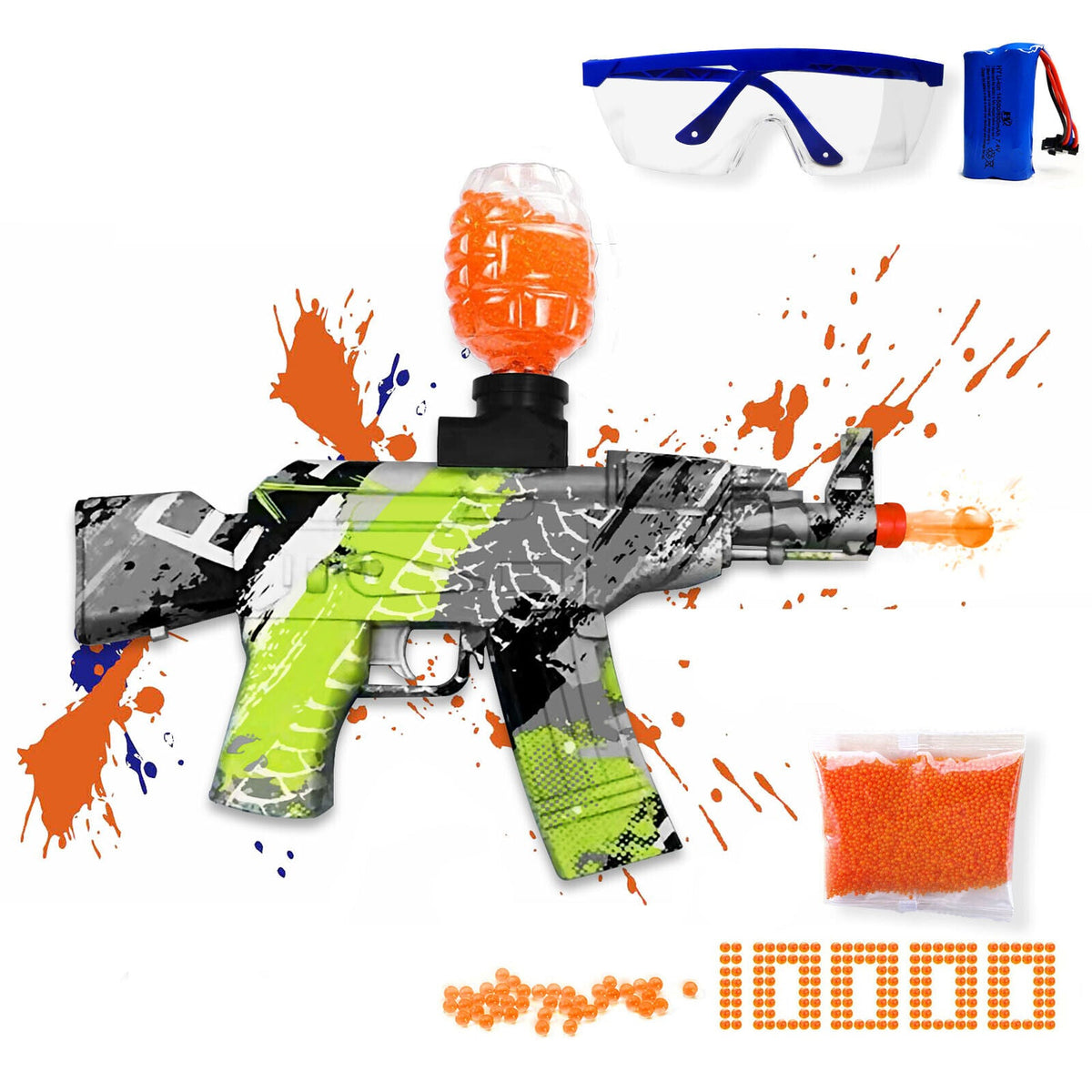 Electric Gel Ball Blaster Automatic Outdoor Toys Splatter Ball - Tophatter Daily Deals