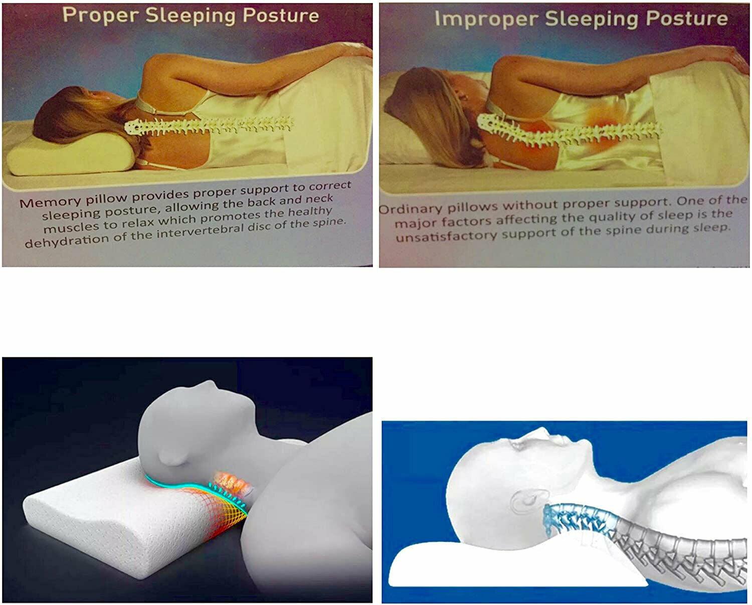 Cool Pillows UK - Memory Foam Pillows for Head Neck Back Body Sleeping Pillow - Tophatter Daily Deals