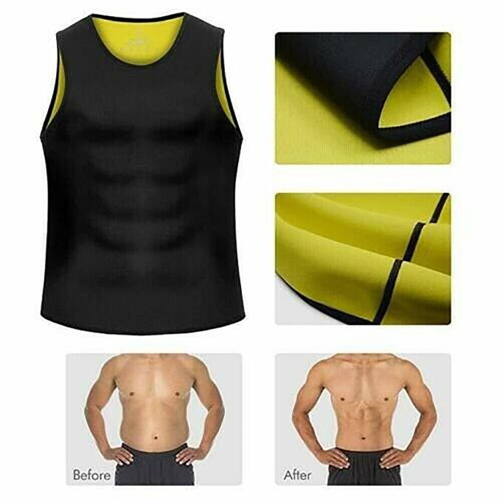 Sweatsuit for Weight Loss - Workout Vest GYM Shirt Shaper Neoprene Help Sweat UK Clothing - Tophatter Daily Deals