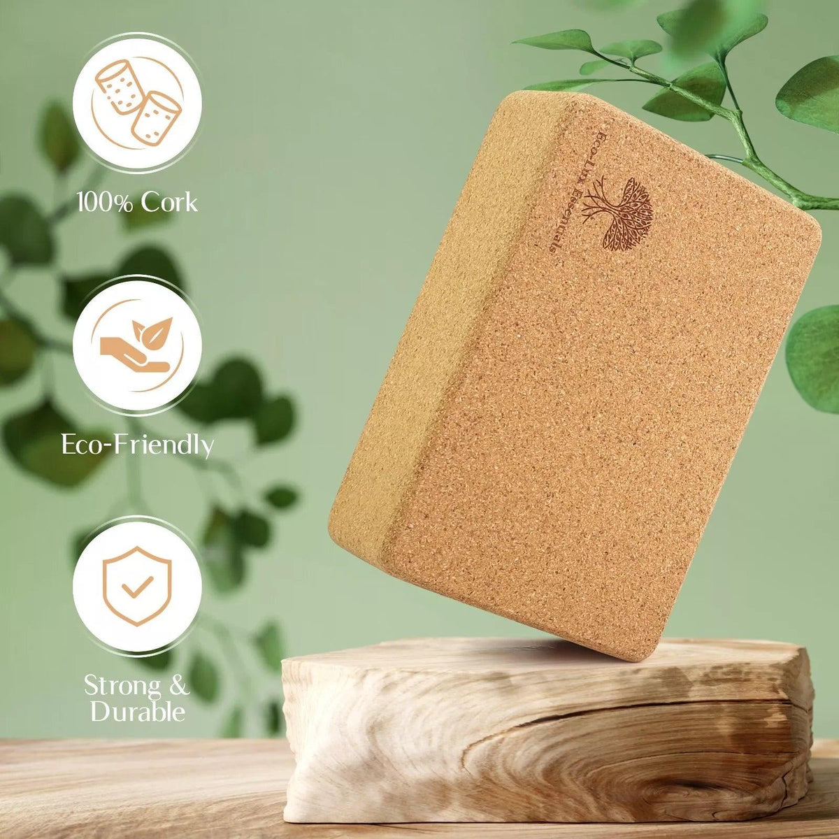 Cork Yoga Blocks UK - Yoga Blocks Exercise Cork Brick Pilates Block Yoga & Pilates Blocks - Tophatter Daily Deals