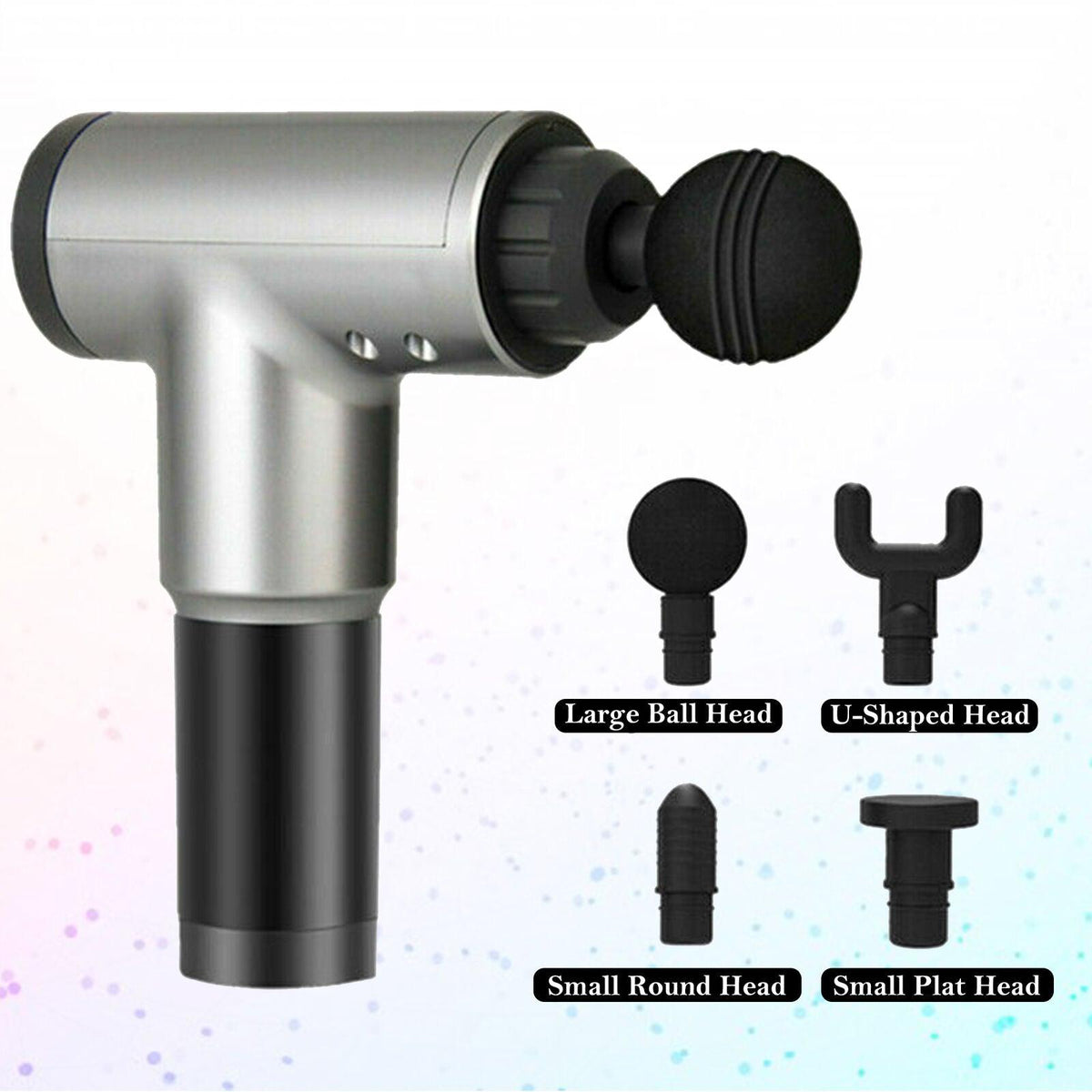 Deep Tissue Massage Gun - Powerful 30 Speeds Percussion Muscle Massager, 2400mah Electric Handheld Muscle Massager Gun, Portable Fascia Gun Grey Personal Care - Tophatter Daily Deals