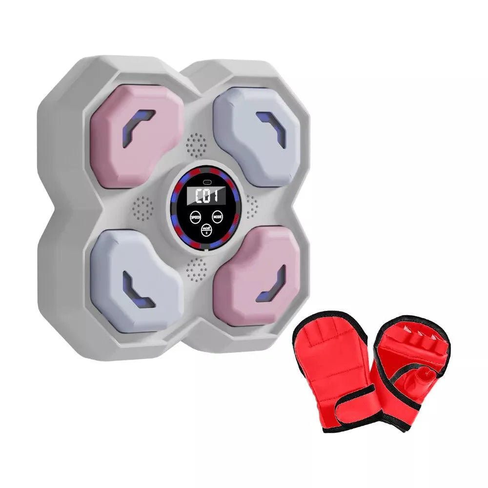 Music Boxing Machine UK - Wall Mounted Music Punching Machine Bluetooth Smart Music Boxing Workout Machine Indoor React Exercise Machine Kid Pink Sports - Tophatter Daily Deals