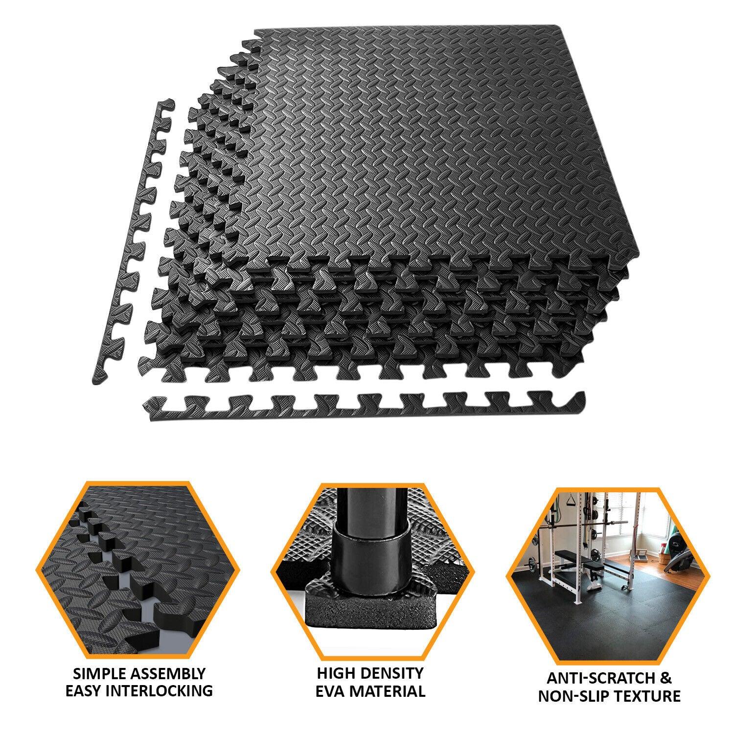 Interlock Mats for Floors - EVA Interlocking Play Mat Floor Tiles Soft Foam Kids Gym Yoga Exercise Apparel & Accessories - Tophatter Daily Deals