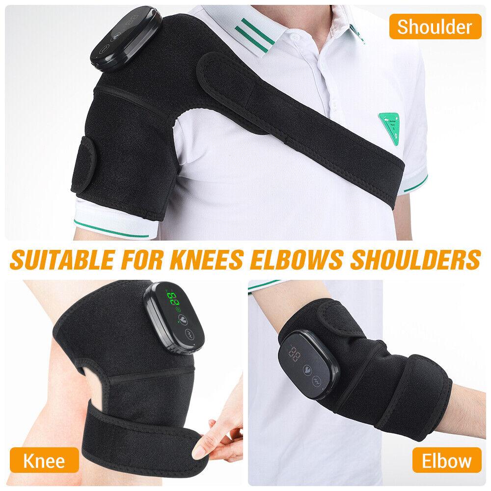 Heat Pads for Knees - Electric Heated Knee Pad Elbow Knee Pads Brace For Arthritis Knee Pain Relief Exercise & Fitness - Tophatter Daily Deals