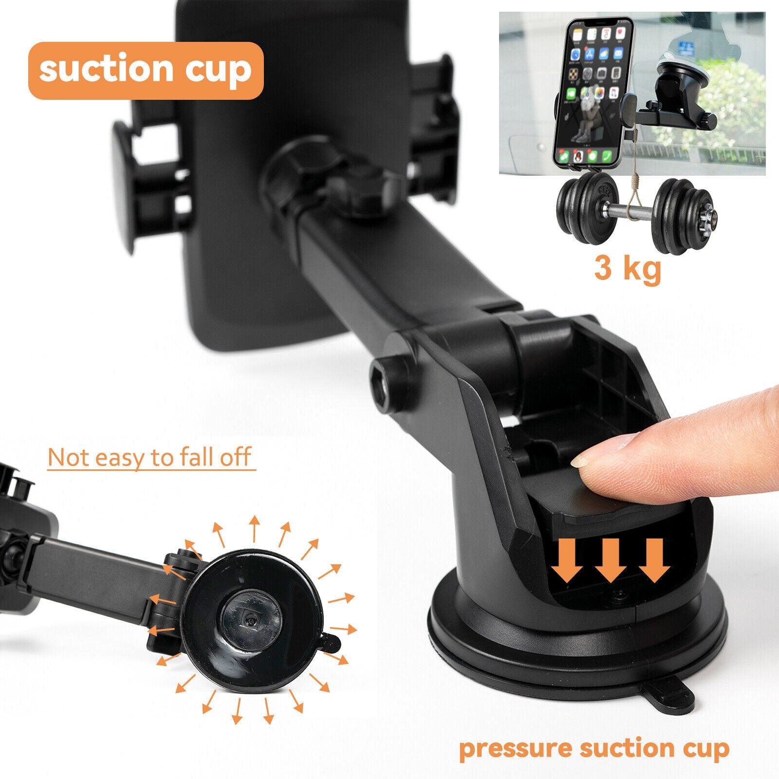 Mobile Mount for Car - 360° Car Mobile Phone Holder Dashboard Windscreen Suction Universal Mount UK Apparel & Accessories - Tophatter Daily Deals