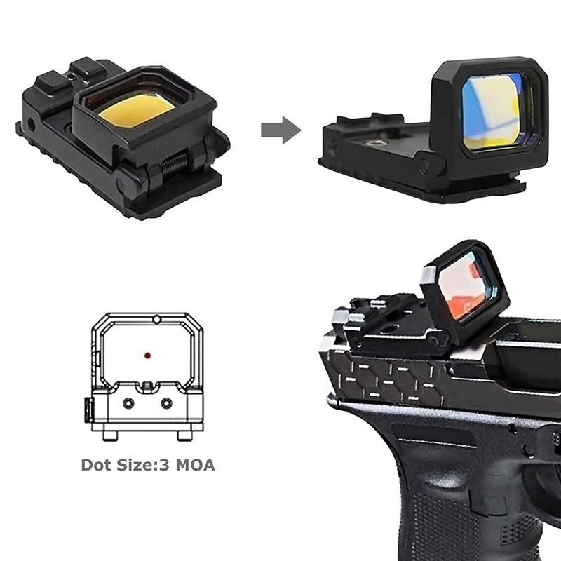 Folding Holographic Reflective Red Dot Sight - Tophatter Daily Deals