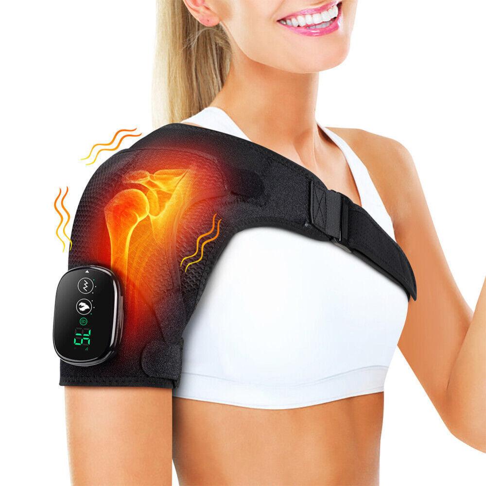 Heat Pads for Knees - Electric Heated Knee Pad Elbow Knee Pads Brace For Arthritis Knee Pain Relief Exercise & Fitness - Tophatter Daily Deals