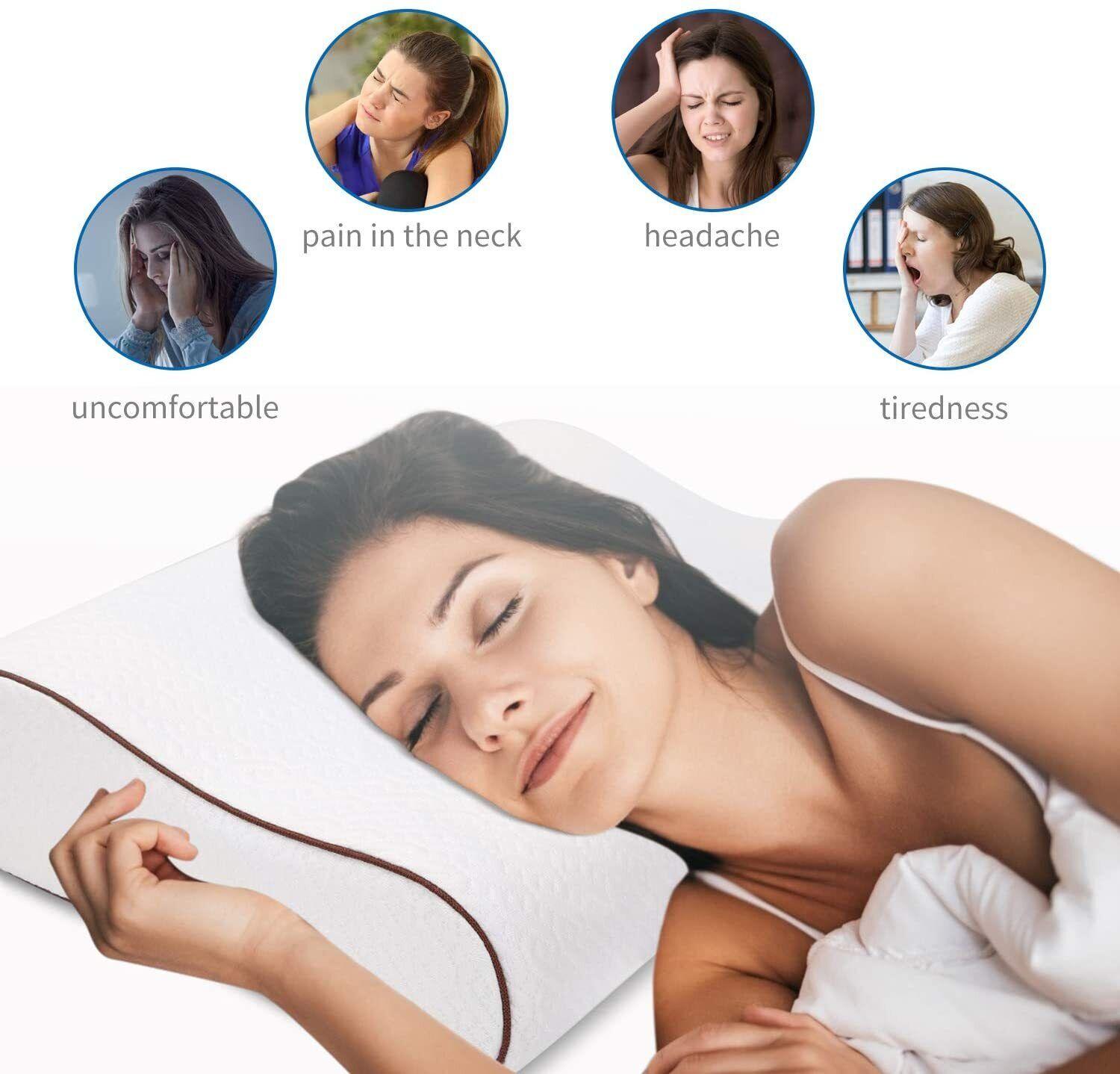 Cool Pillows UK - Memory Foam Pillows for Head Neck Back Body Sleeping Pillow - Tophatter Daily Deals