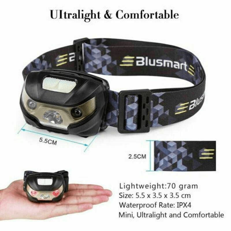 Head Torches UK - LED Headlamp Light, LED Head Torch Multifunction LED Headlamp light Cycling - Tophatter Daily Deals