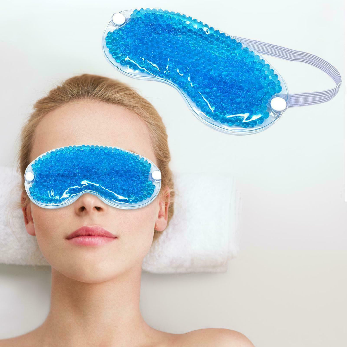 Cooling Face Mask - Cooling Gel Face Mask, Beauty Care Ice Cooling Gel Face Eye Skin Mask Pain Headache Relief Chill Relax Eye Mask Health & Beauty - Tophatter Daily Deals
