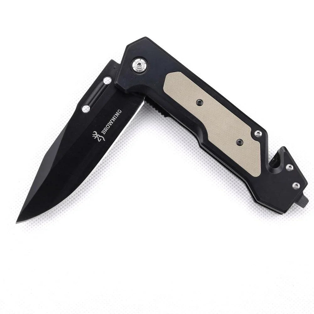 BROWNING JC-114 FOLDING KNIFE-STAINLESS STEEL - Tophatter's Army Deals KNIVES - Tophatter Daily Deals
