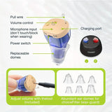 Rechargeable Hearing Aids – Invisible In-Ear, Noise Reduction, Volume Control In-Ear Headphones - Tophatter Daily Deals