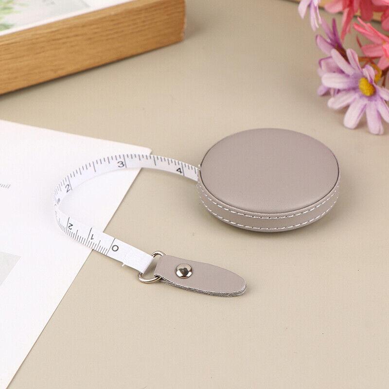 Retractable Tape Measures for Sewing - Retractable Measuring Tape for Body, 60" PU Leather Retractable Sewing Tape Measure Double Scales For Body Grey Exercise & Fitness - Tophatter Daily Deals