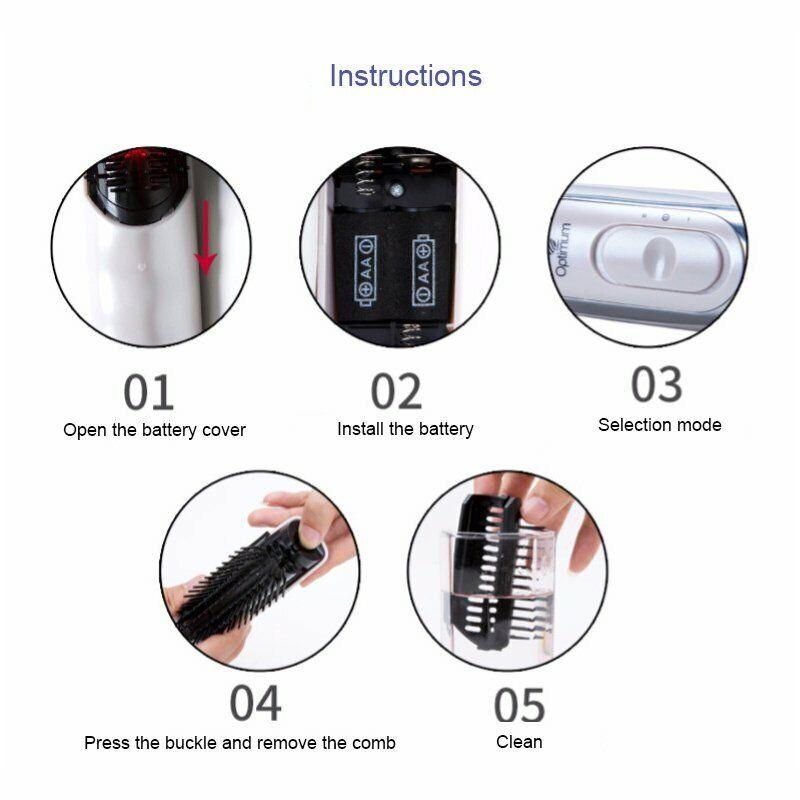 Electric Scalp Massager for Hair Growth - Electric Infrared Laser Hair Growth Head Scalp Vibrating Massager Comb Brush Hair Care - Tophatter Daily Deals