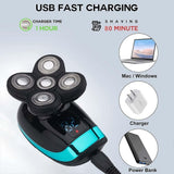 Best Head Shaver UK - Electric Razor for Men Bald Head Shaver Rotary Cordless Nose Hair ElectriBrite Personal Care - Tophatter Daily Deals