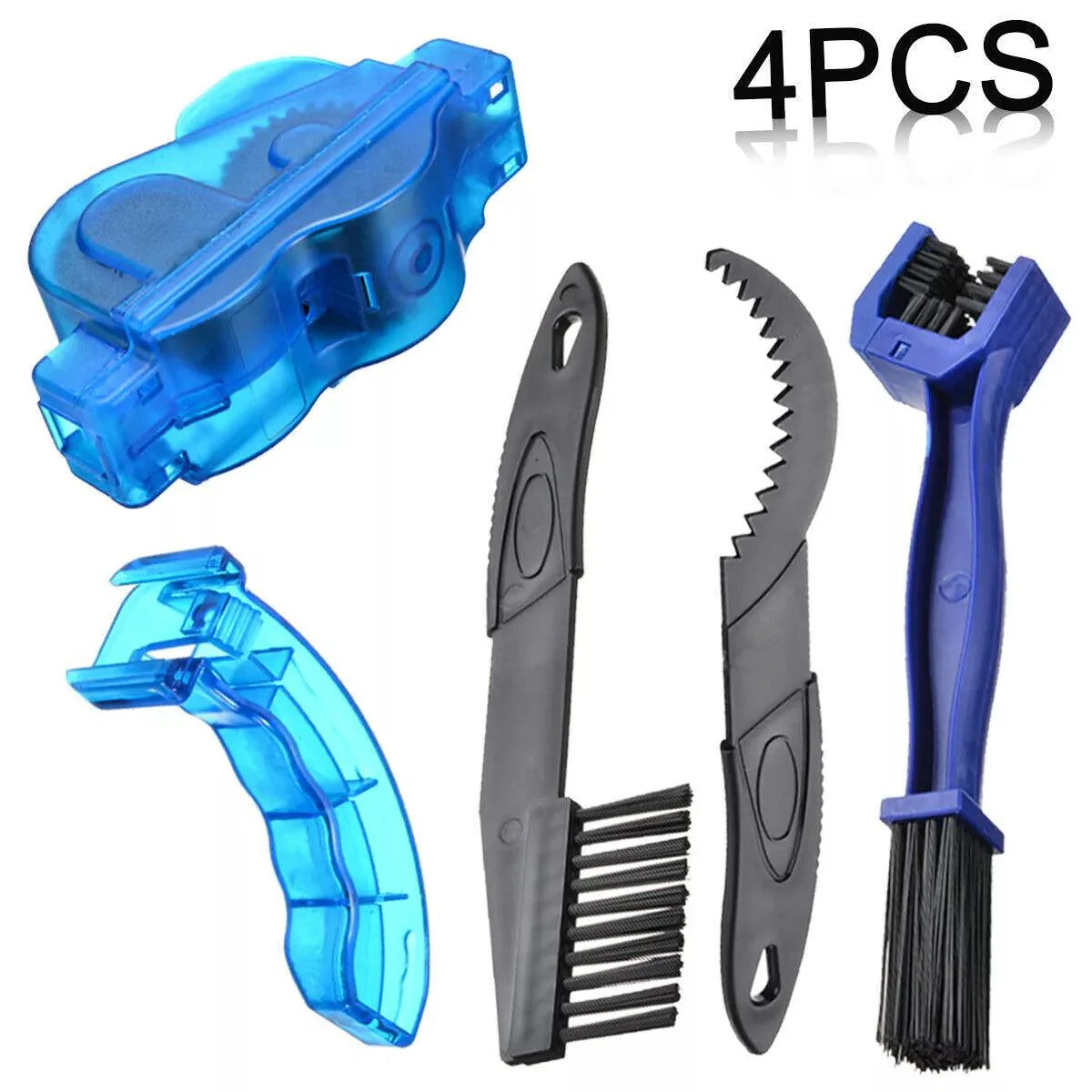 Mountain Bike Cleaning Kit - Bike Cleaning Tool Set, Bicycle Clean Brush Kit for Bike Chain/Tire/Sprocket Cycling Corner Stain Dirt Clean Cycling - Tophatter Daily Deals