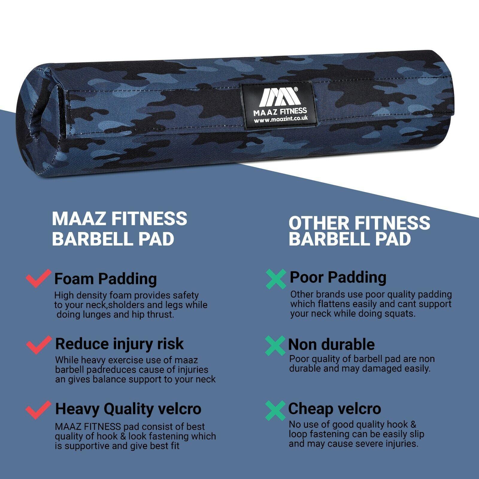 Hip Thrust Bar Pad - Barbell Pad Squat Bar Foam Padding Gym Weight Lifting Neck Shoulder Protection Exercise & Fitness - Tophatter Daily Deals