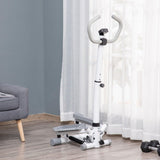 Stepper Exercise Machine - Adjustable Stepper Aerobic Ab Exercise - HOMCOM Twister Stepper Height Adjustable Step Machine w/ Adjustable Resistance Exercise & Fitness - Tophatter Daily Deals