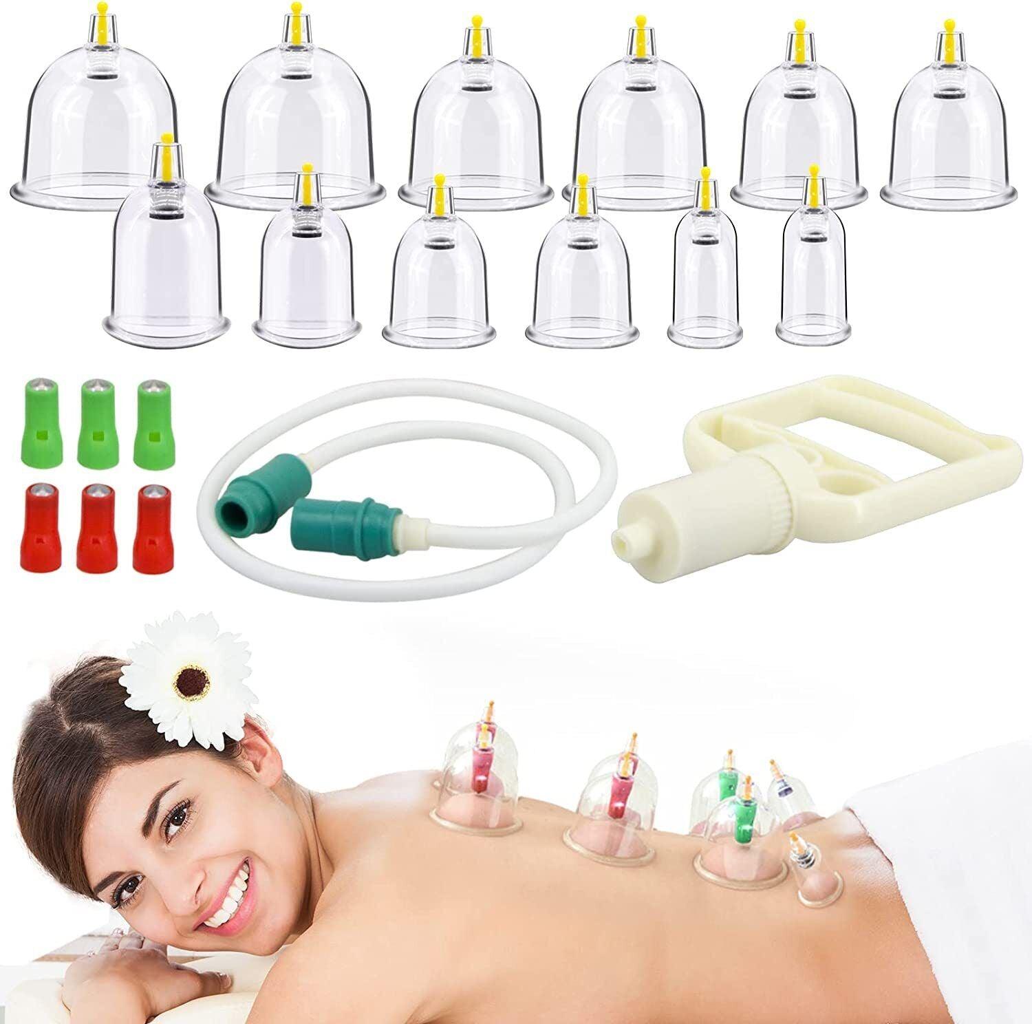 Cupping Therapy Set - 32PCS Cupping Vacuum Massage Cups Set Therapy Health Acupuncture Suction Magnet 12 Cup Set Apparel & Accessories - Tophatter Daily Deals