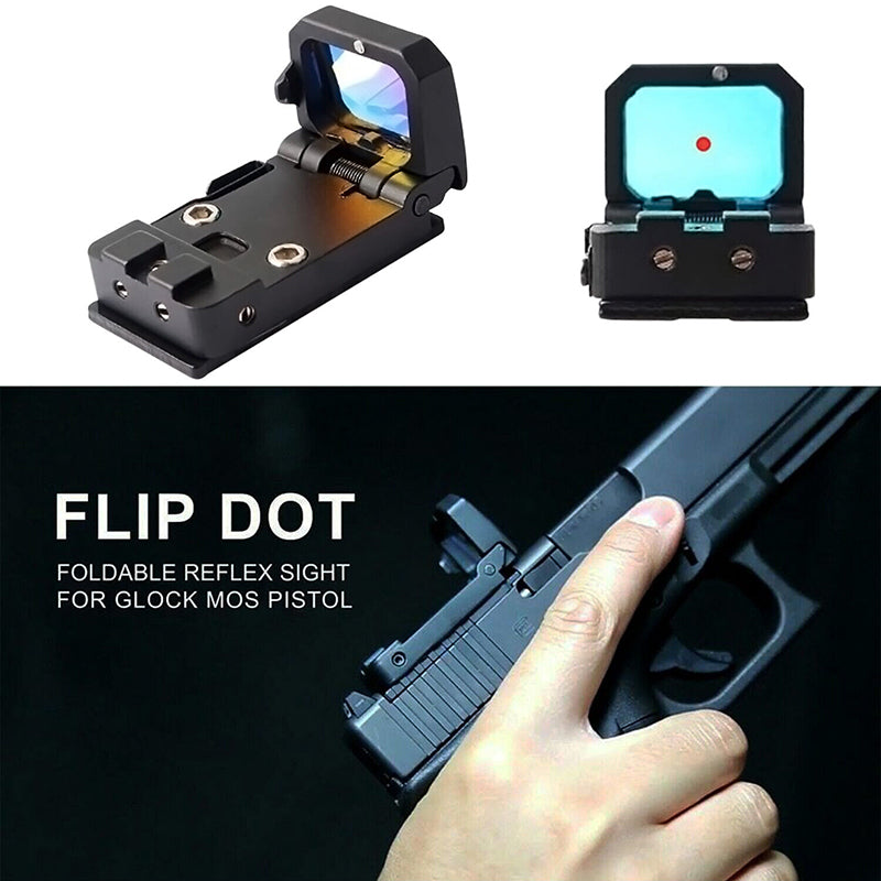 Folding Holographic Reflective Red Dot Sight - Tophatter Daily Deals