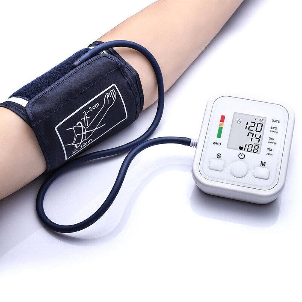 Digital Blood Pressure Monitor - LCD Automatic Blood Pressure Measure Upper Arm BP Machine Heart Rate Health Care - Tophatter Daily Deals