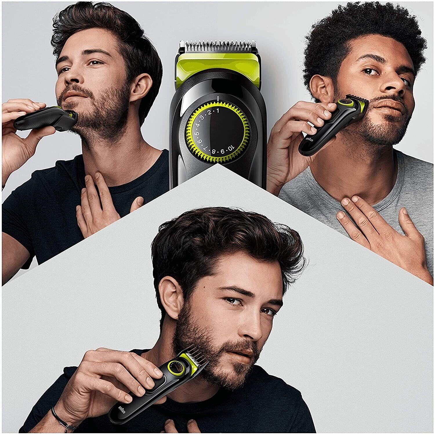 Professional Hair Clippers for Men - Beard Trimmer 20 LENGTH SETTINGS Mens Hair Clipper Shaver Precision Razor Health & Beauty - Tophatter Daily Deals