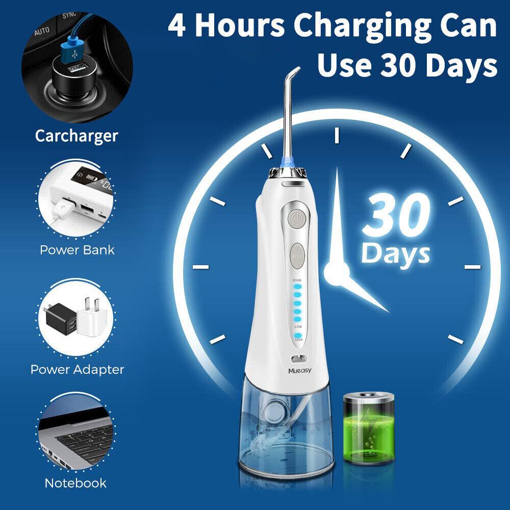 Waterpik Cordless Water Flosser - Cordless Water Flosser Dental Oral Irrigator for Teeth Cleaner 8 Jet Tips Dental Tools - Tophatter Daily Deals
