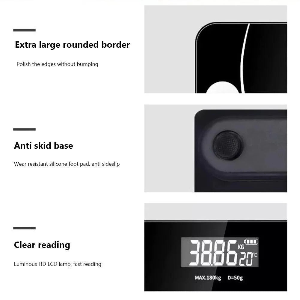 Digital Scales Bathroom - Weight Scales for Home Body weight scale, Digital Electronic Bathroom Scales Health & Beauty - Tophatter Daily Deals