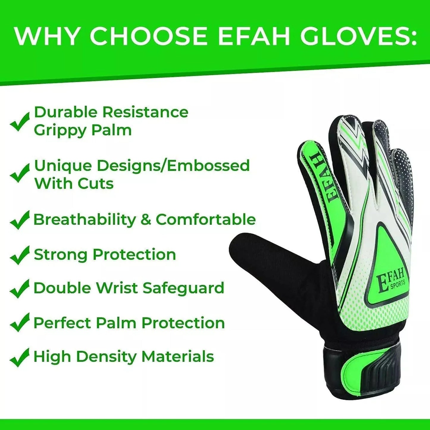 Professional Goalkeeper Gloves - Soccer Goalkeeper Gloves SPORTS Football Goalkeeper Gloves For Kids Boys Soccer Glove with Grip Palm Soccer - Tophatter Daily Deals