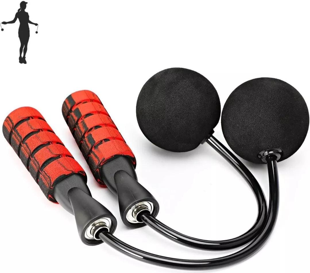 Ropeless Skipping Rope - Jump Rope, Adjustable Weighted Cordless Jump Rope for Men Women Kids Black Fitness - Tophatter Daily Deals