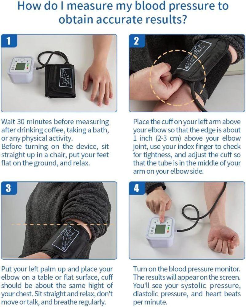 Digital Blood Pressure Monitor - LCD Automatic Blood Pressure Measure Upper Arm BP Machine Heart Rate Health Care - Tophatter Daily Deals