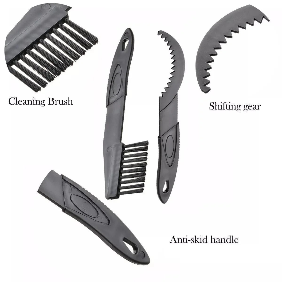 Mountain Bike Cleaning Kit - Bike Cleaning Tool Set, Bicycle Clean Brush Kit for Bike Chain/Tire/Sprocket Cycling Corner Stain Dirt Clean Cycling - Tophatter Daily Deals