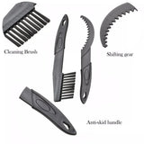 Mountain Bike Cleaning Kit - Bike Cleaning Tool Set, Bicycle Clean Brush Kit for Bike Chain/Tire/Sprocket Cycling Corner Stain Dirt Clean Cycling - Tophatter Daily Deals