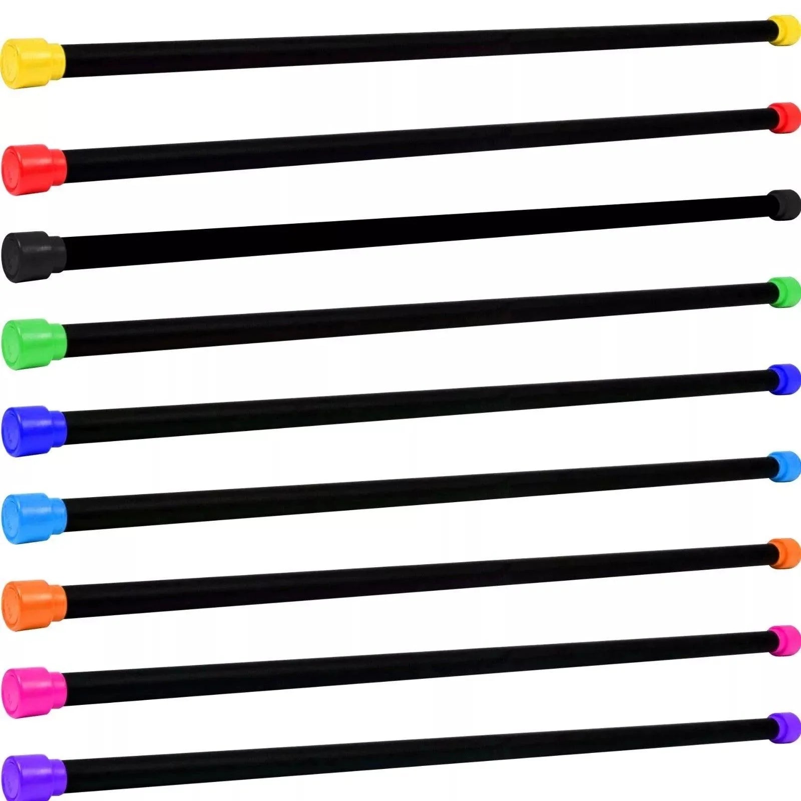 Aerobic Weight Bars - 66fit Aerobic Weighted Exercise Bars Exercise & Fitness - Tophatter Daily Deals