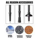 Best Hiking Pole - Trekking Pole, Collapsible Hiking Pole Stick with Quick Lock System 7075 Aluminum Outdoor Recreation - Tophatter Daily Deals