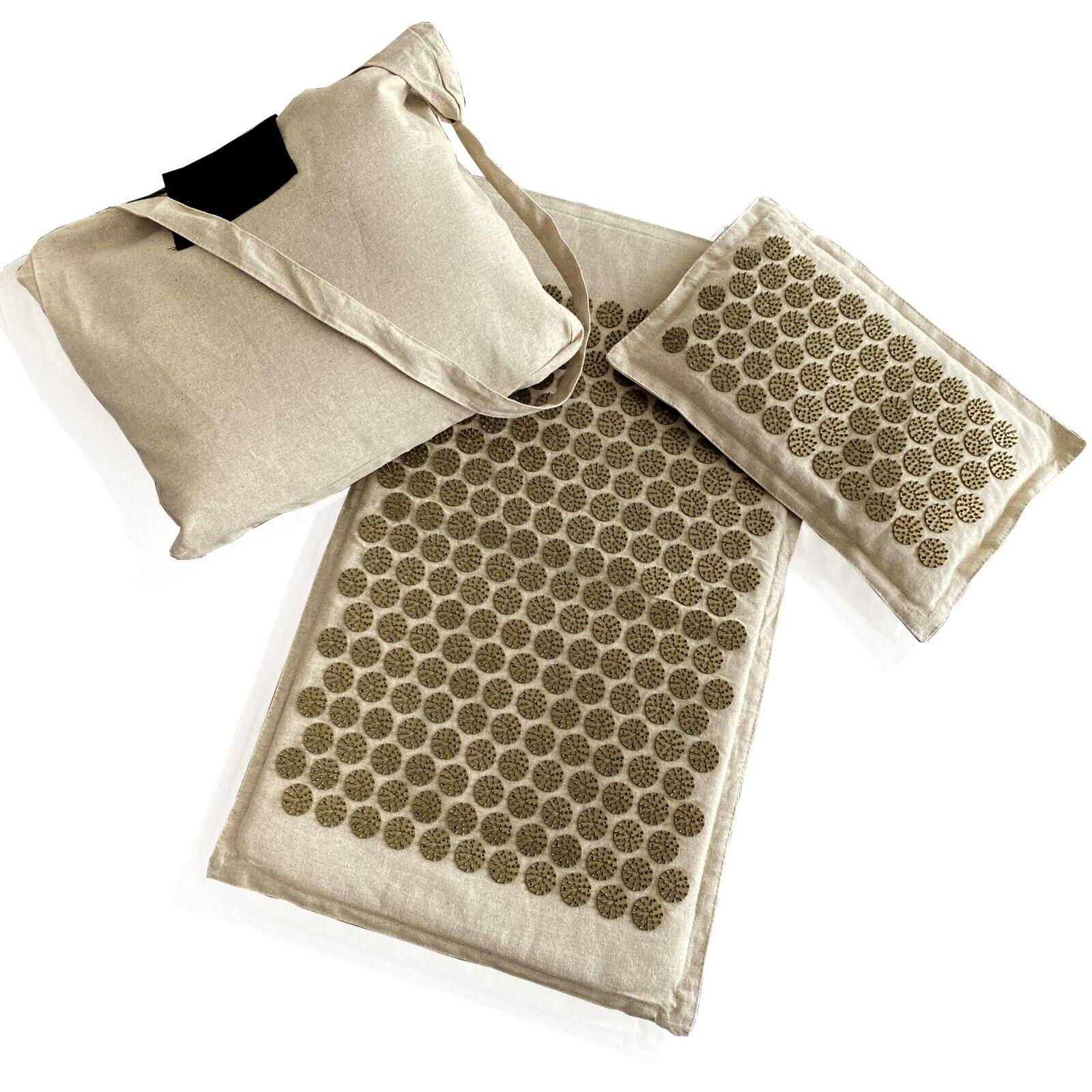 Best Acupressure Mat UK - Yoga Acupressure Massage Mat Ball Spiky Pain Stress Soreness Relax Body White Yoga Product - Tophatter Daily Deals