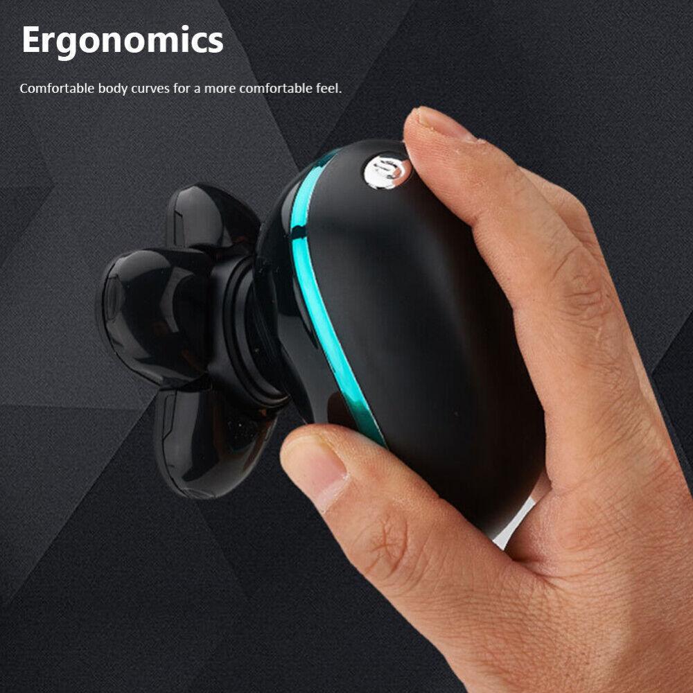 Best Head Shaver UK - Electric Razor for Men Bald Head Shaver Rotary Cordless Nose Hair ElectriBrite Personal Care - Tophatter Daily Deals