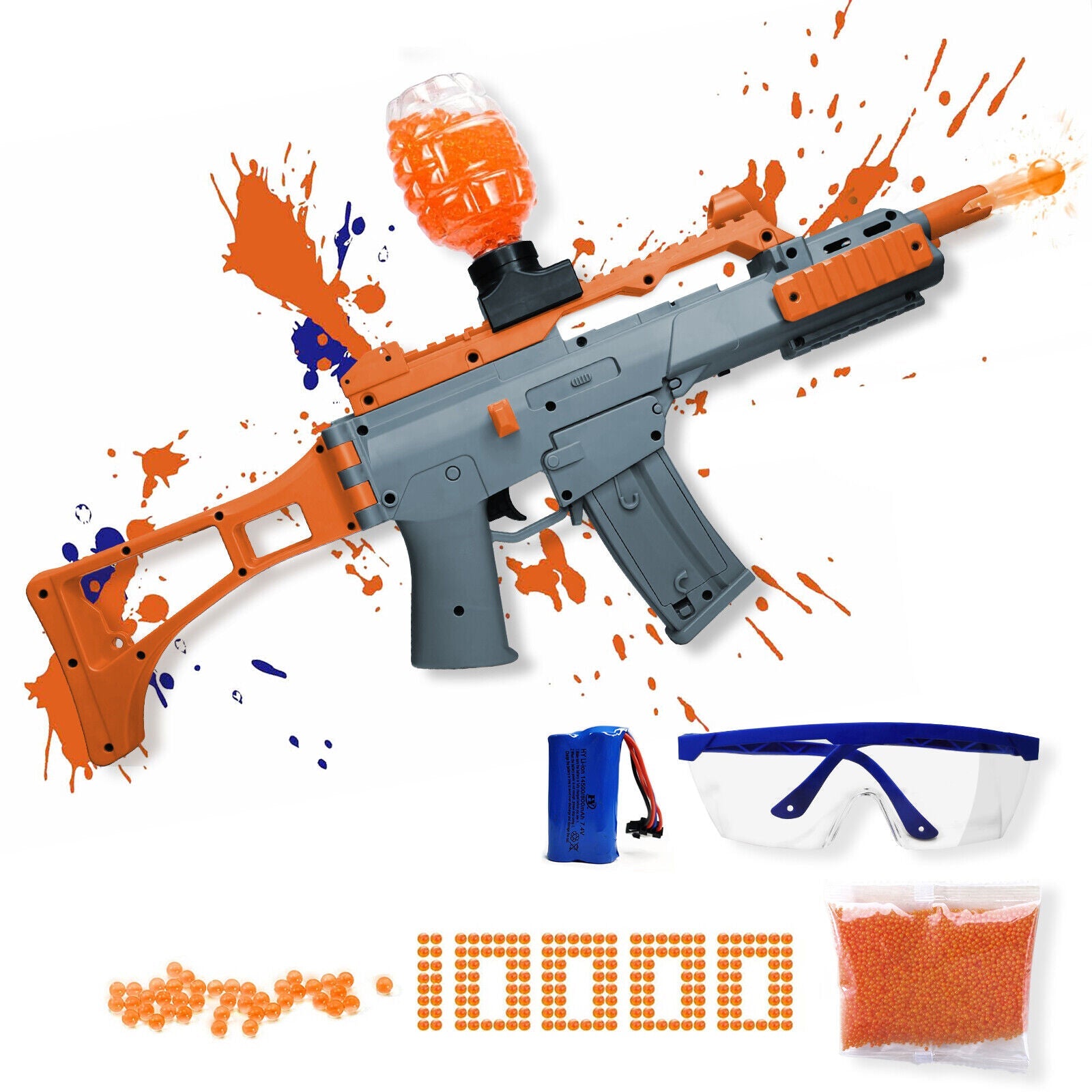 Electric Gel Ball Blaster G36 Automatic Outdoor Toys Splatter Ball Gun - Tophatter Daily Deals