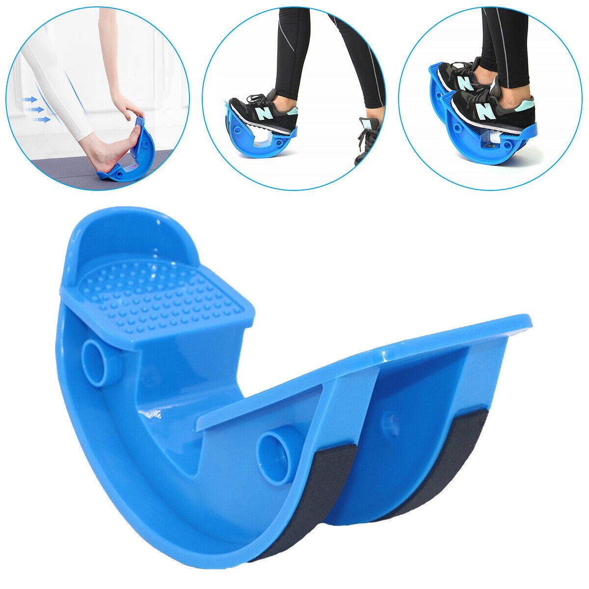 Calf Stretcher for Plantar Fasciitis - Calf Massage Plantar Foot Rocker Stretch Board Ankle Pedal Stretcher Blue Health & Beauty - Tophatter Daily Deals