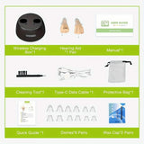 Rechargeable Hearing Aids – Invisible In-Ear, Noise Reduction, Volume Control In-Ear Headphones - Tophatter Daily Deals