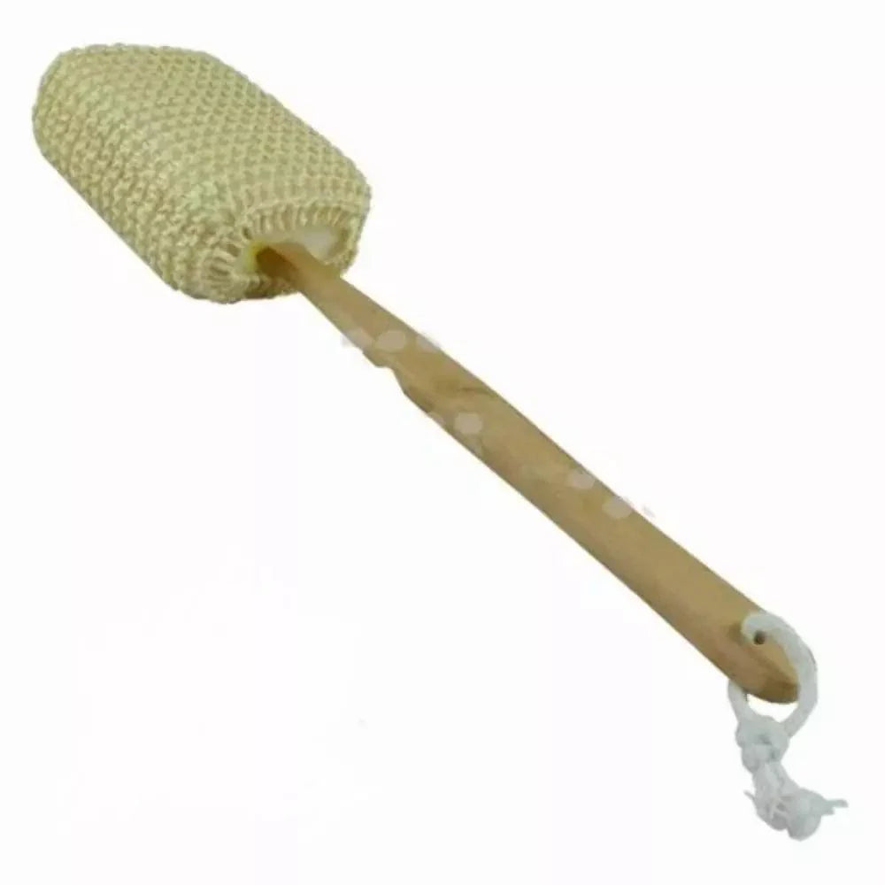 Extra Long Handled Bath Brush - Bath Brushes With Long Handle, Long Handle Shower Bath Brush Wooden Loofah Back Body Scrubber Exfoliator Sponge D 37X10cm Personal Care - Tophatter Daily Deals