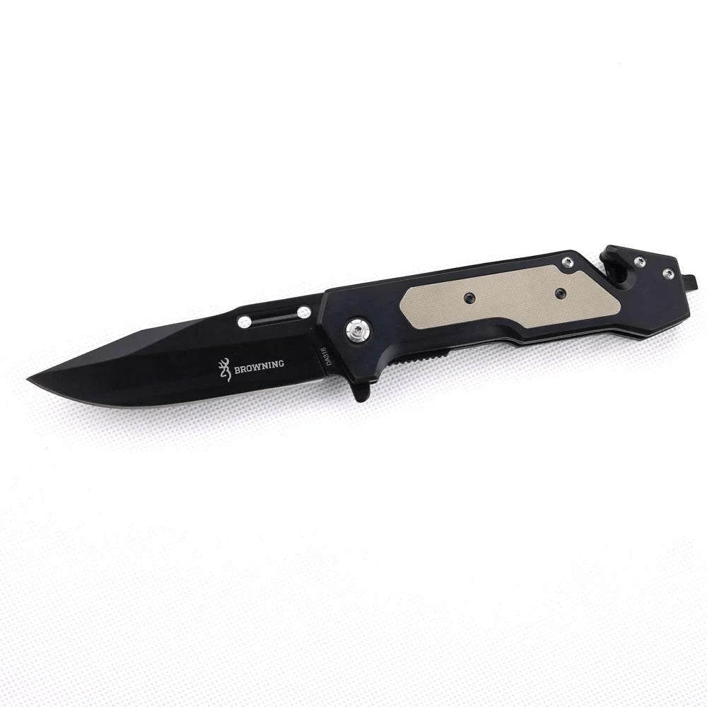 BROWNING JC-114 FOLDING KNIFE-STAINLESS STEEL - Tophatter's Army Deals KNIVES - Tophatter Daily Deals