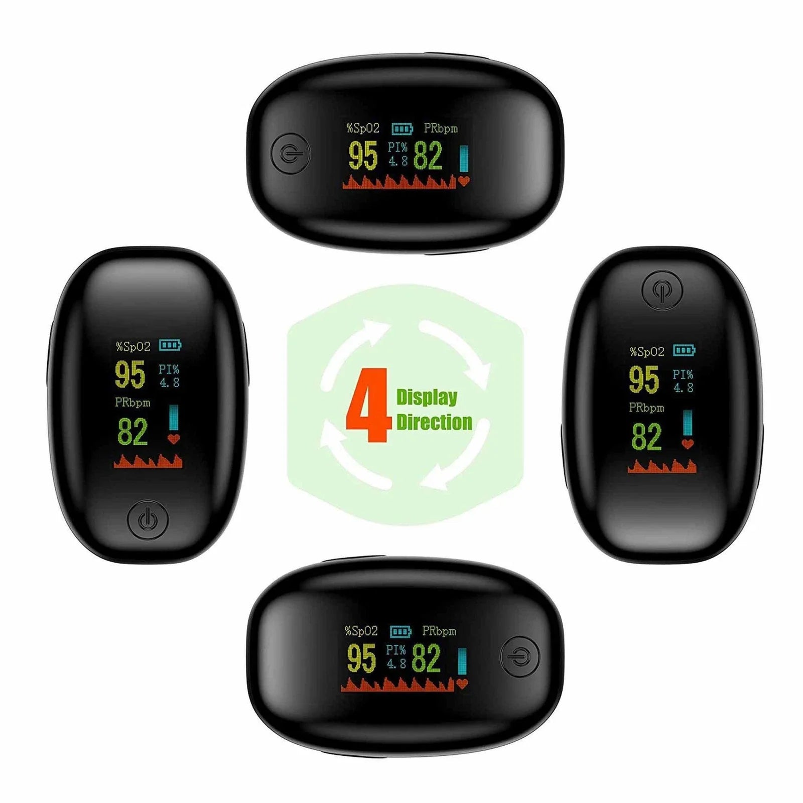Finger Pulse Oximeter – Heart Rate & SPO2 Monitor Health & Wellness - Tophatter Daily Deals