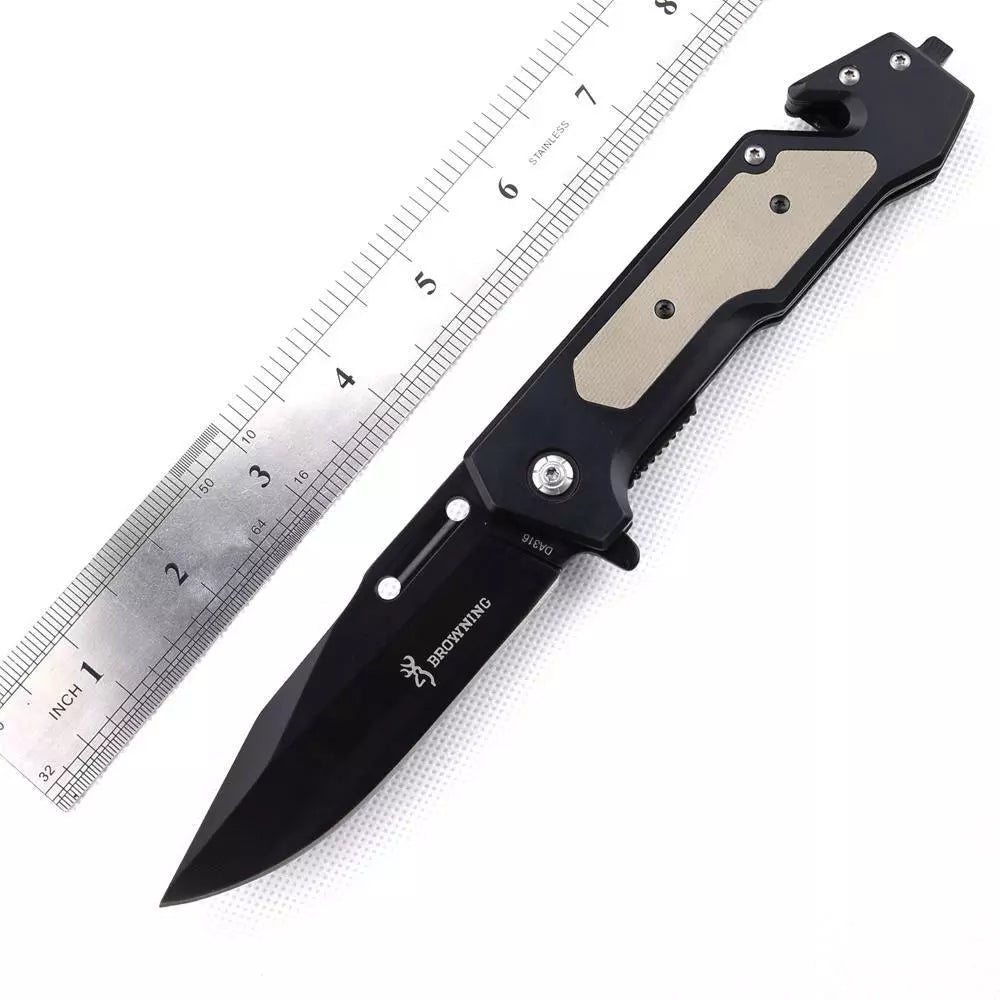 BROWNING JC-114 FOLDING KNIFE-STAINLESS STEEL - Tophatter's Army Deals KNIVES - Tophatter Daily Deals